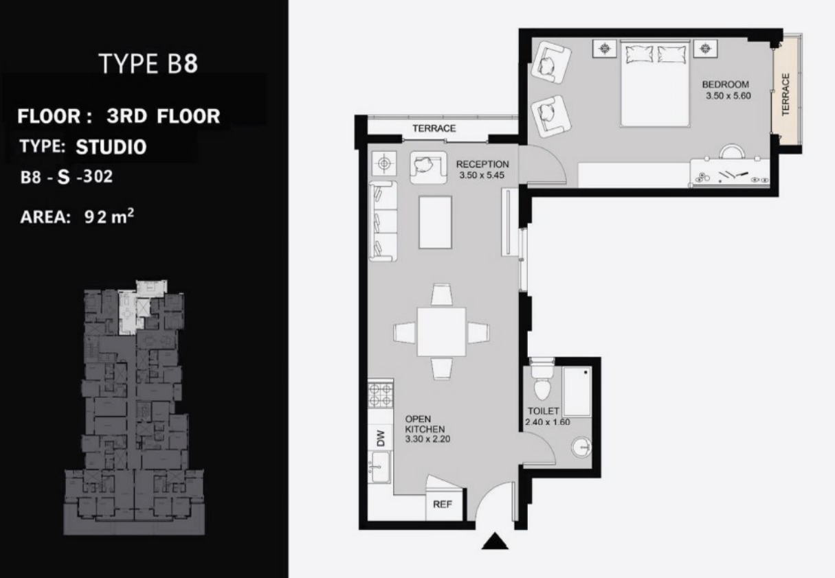 Floor Plan - كمبوند بيراج التجمع الخامس الرياض مصر للتطوير العقاري - Peerage New Cairo Compound