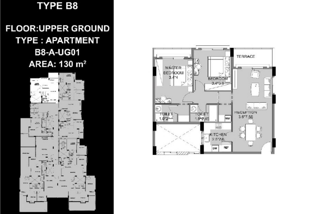 Floor Plan - كمبوند بيراج التجمع الخامس الرياض مصر للتطوير العقاري - Peerage New Cairo Compound