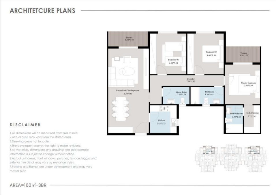 Floor Plan - Acasa Mia New Cairo Compound Dar Al Alamia Real Estate