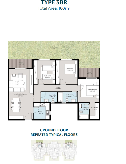 Floor Plan - Acasa Mia New Cairo Compound Dar Al Alamia Real Estate