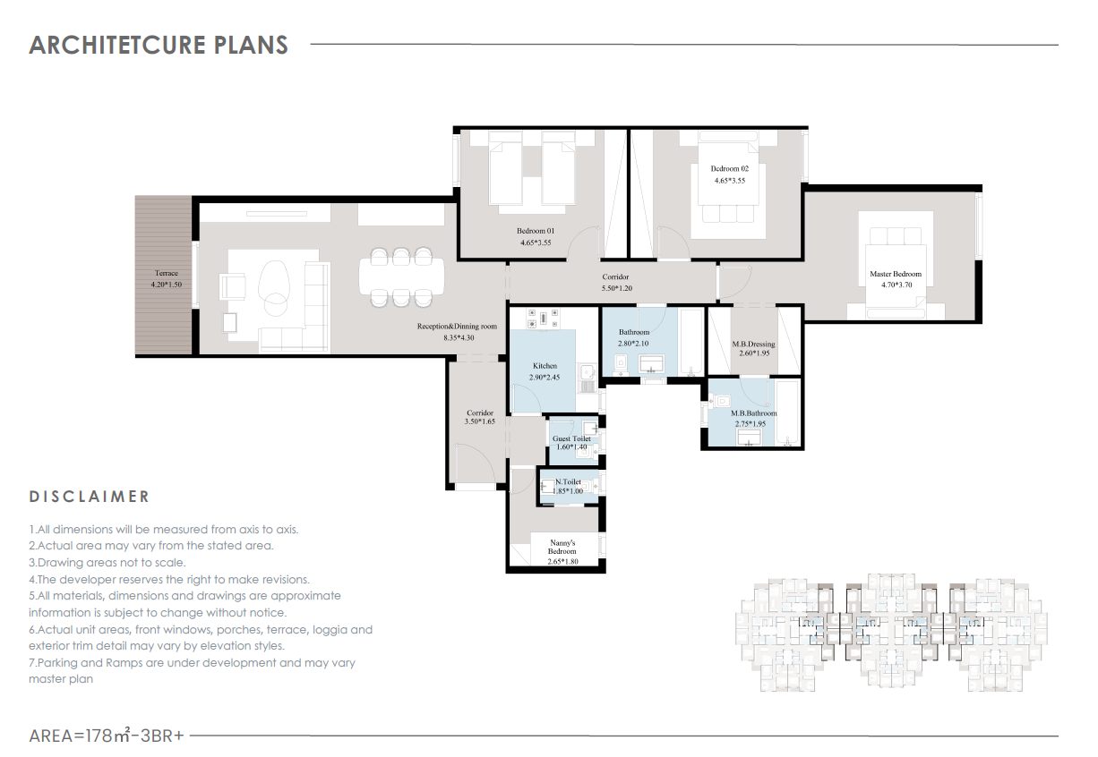 Floor Plan - كمبوند اكاسا ميا التجمع الخامس دار العالمية للتطوير العقاري - Acasa Mia New Cairo Compound