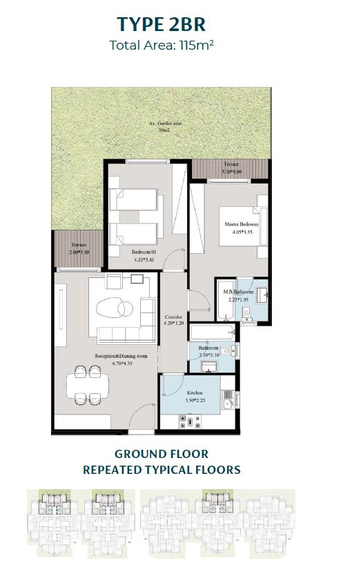 Floor Plan - كمبوند اكاسا ميا التجمع الخامس دار العالمية للتطوير العقاري - Acasa Mia New Cairo Compound