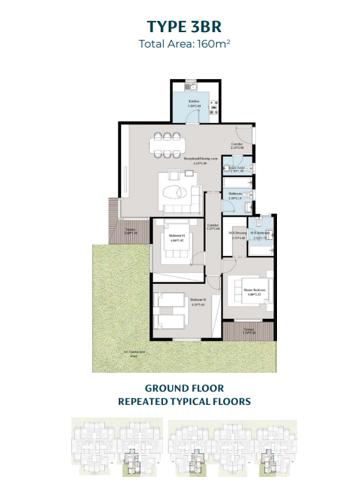 Floor Plan - كمبوند اكاسا ميا التجمع الخامس دار العالمية للتطوير العقاري - Acasa Mia New Cairo Compound