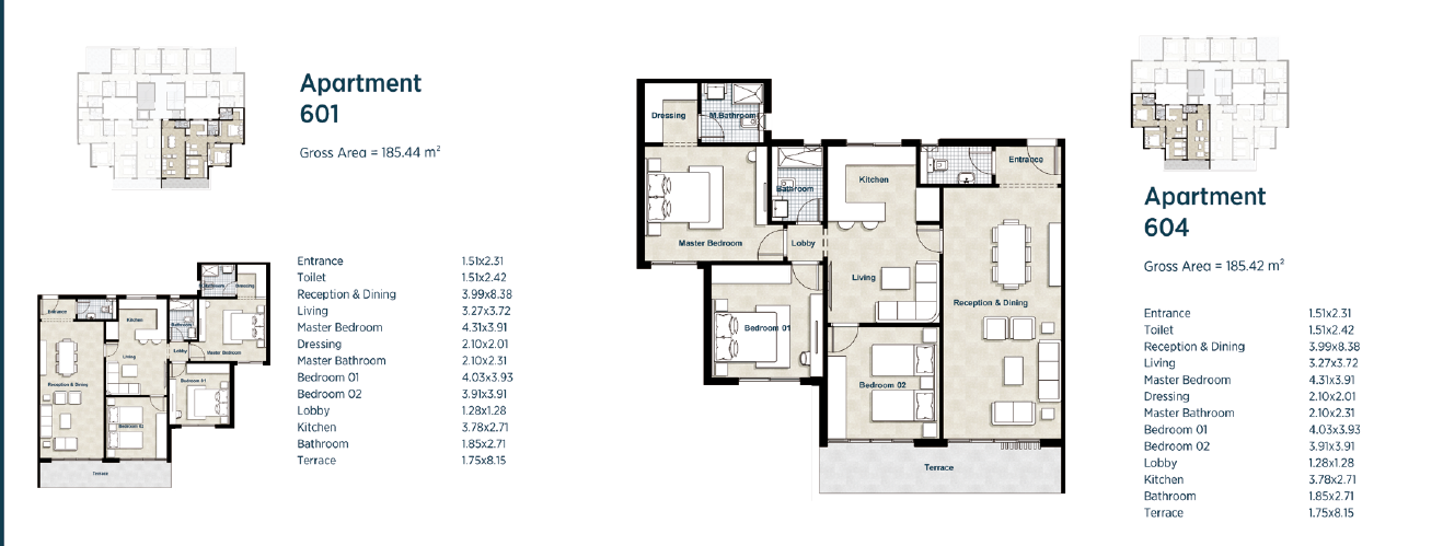 Floor Plan - La Colina Sheikh Zayed Compound Capital Hills Real Estate
