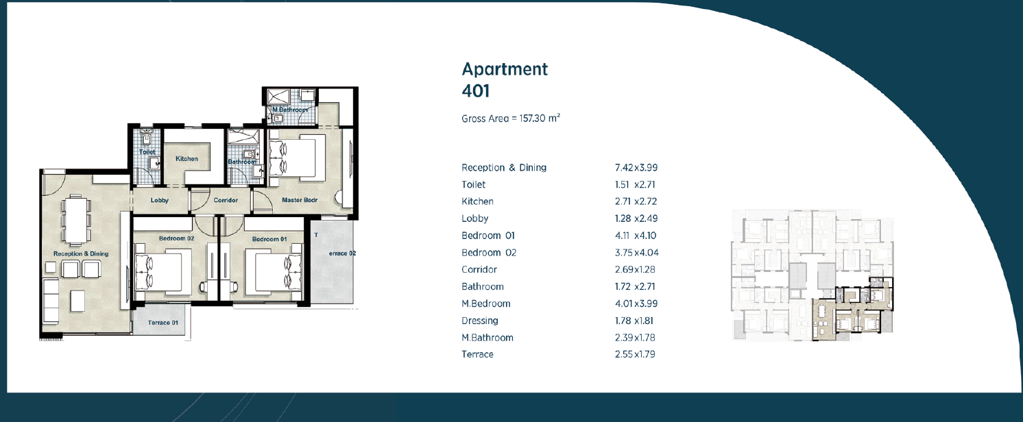Floor Plan - La Colina Sheikh Zayed Compound Capital Hills Real Estate