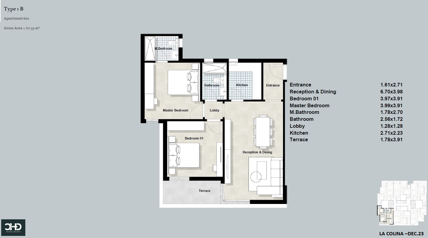 Plan 3 - La Colina Sheikh Zayed Compound Capital Hills Real Estate