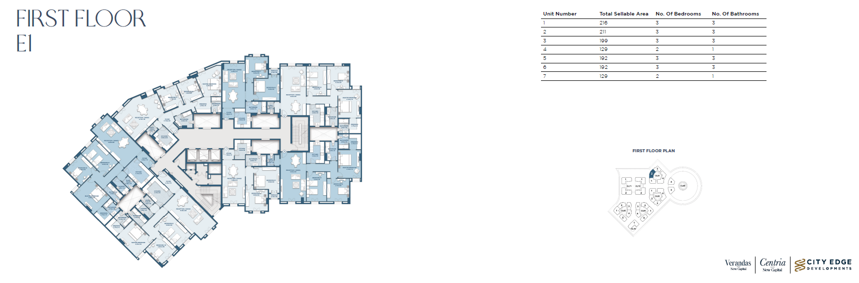 Floor Plan - كمبوند نيو جاردن سيتي العاصمة الإدارية الجديدة سيتي ايدج للتطوير العقاري - New Garden City New Capital Compound