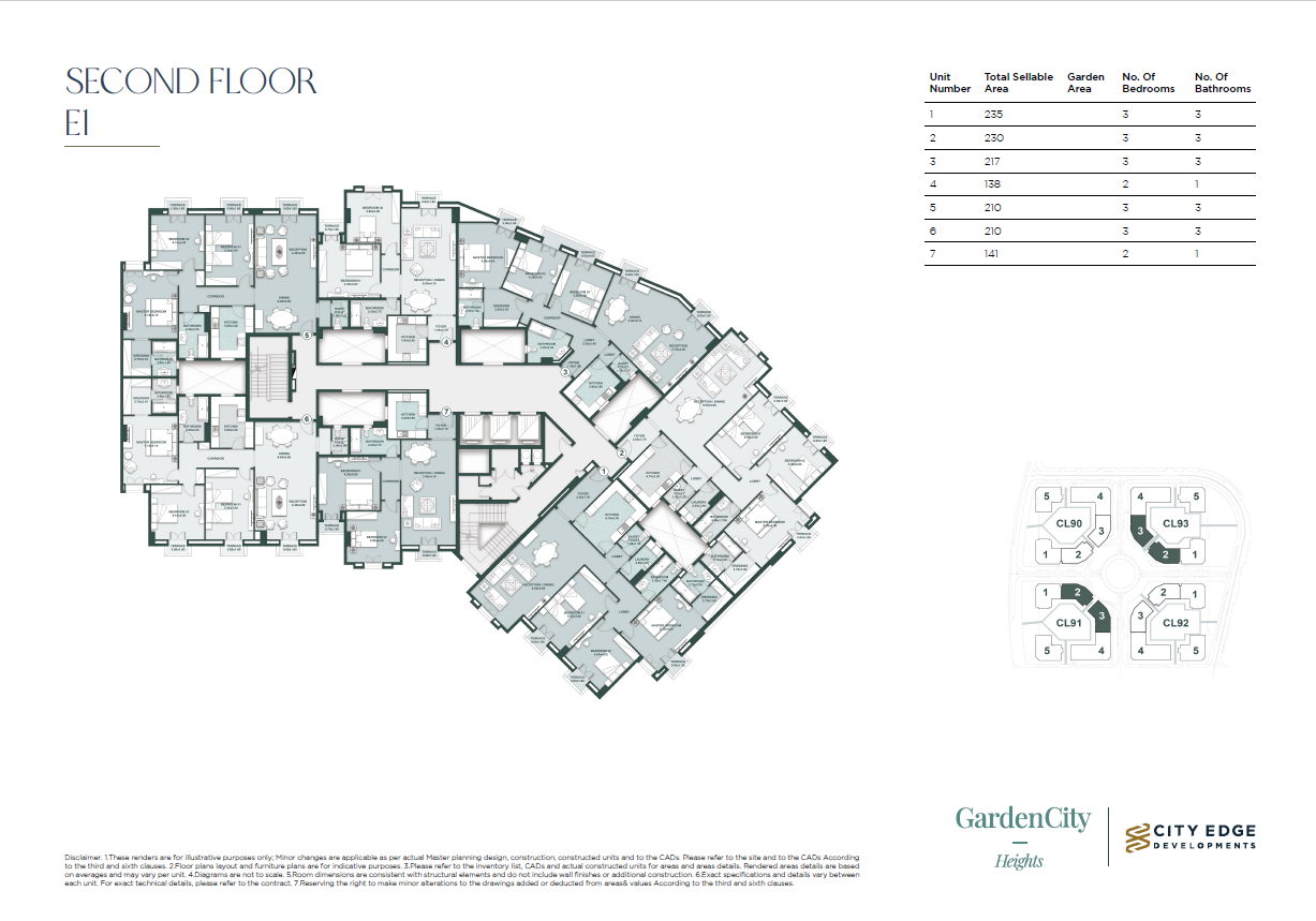 Floor Plan - كمبوند نيو جاردن سيتي العاصمة الإدارية الجديدة سيتي ايدج للتطوير العقاري - New Garden City New Capital Compound