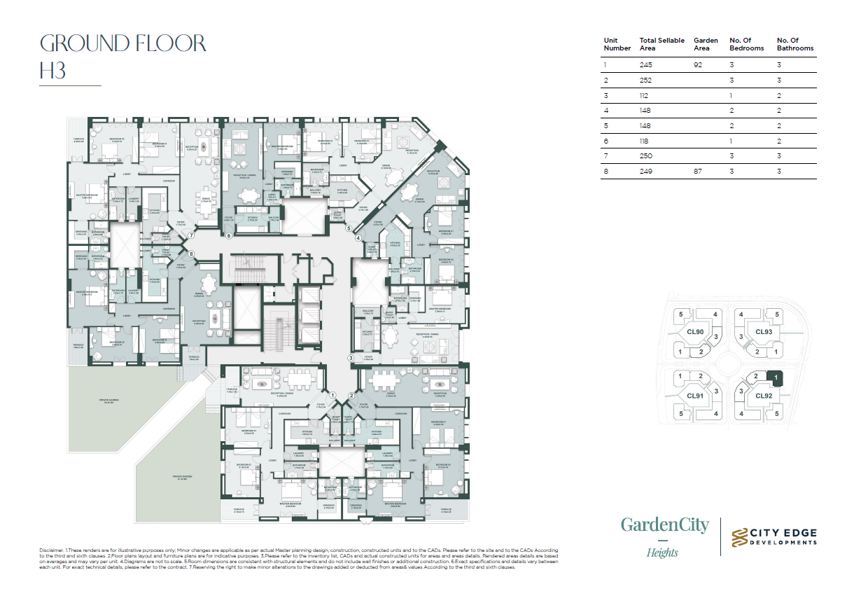 Floor Plan - كمبوند نيو جاردن سيتي العاصمة الإدارية الجديدة سيتي ايدج للتطوير العقاري - New Garden City New Capital Compound