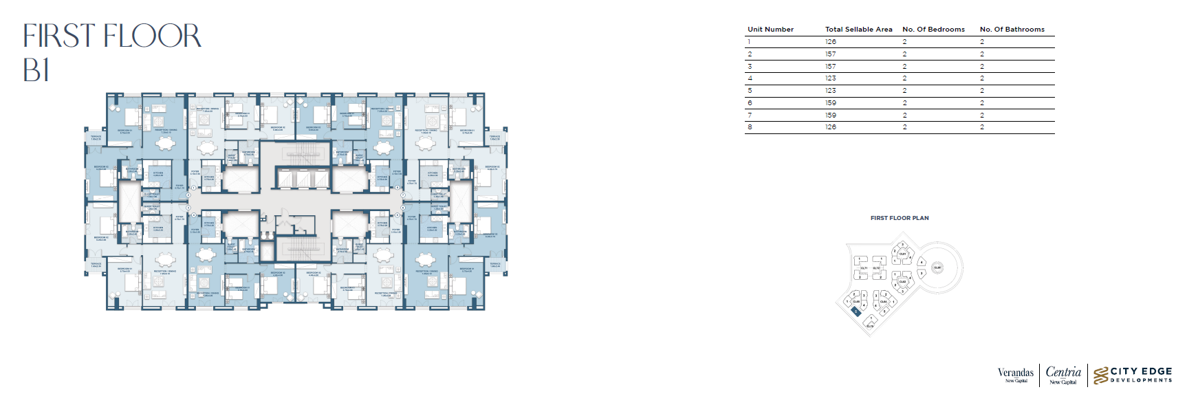 Floor Plan - كمبوند نيو جاردن سيتي العاصمة الإدارية الجديدة سيتي ايدج للتطوير العقاري - New Garden City New Capital Compound