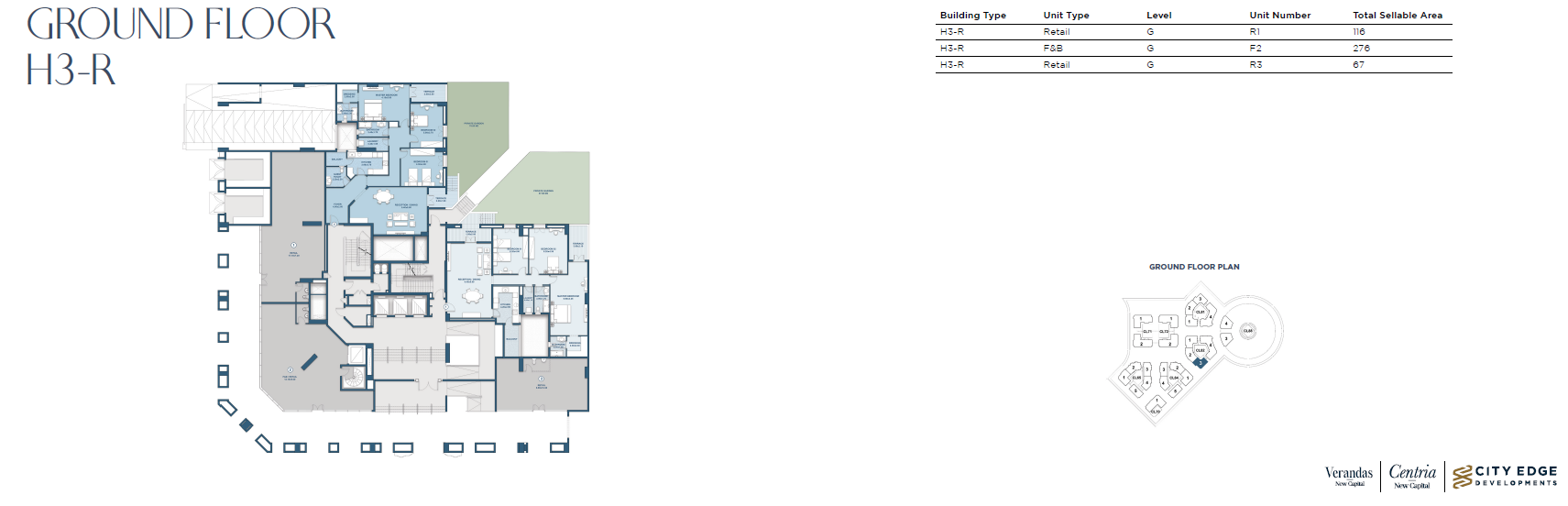Floor Plan - كمبوند نيو جاردن سيتي العاصمة الإدارية الجديدة سيتي ايدج للتطوير العقاري - New Garden City New Capital Compound