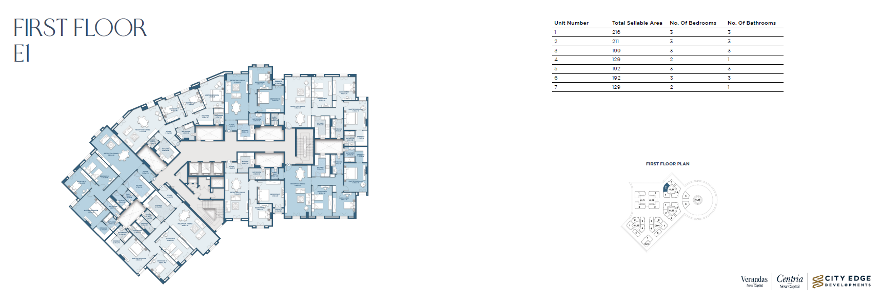 Floor Plan - كمبوند نيو جاردن سيتي العاصمة الإدارية الجديدة سيتي ايدج للتطوير العقاري - New Garden City New Capital Compound