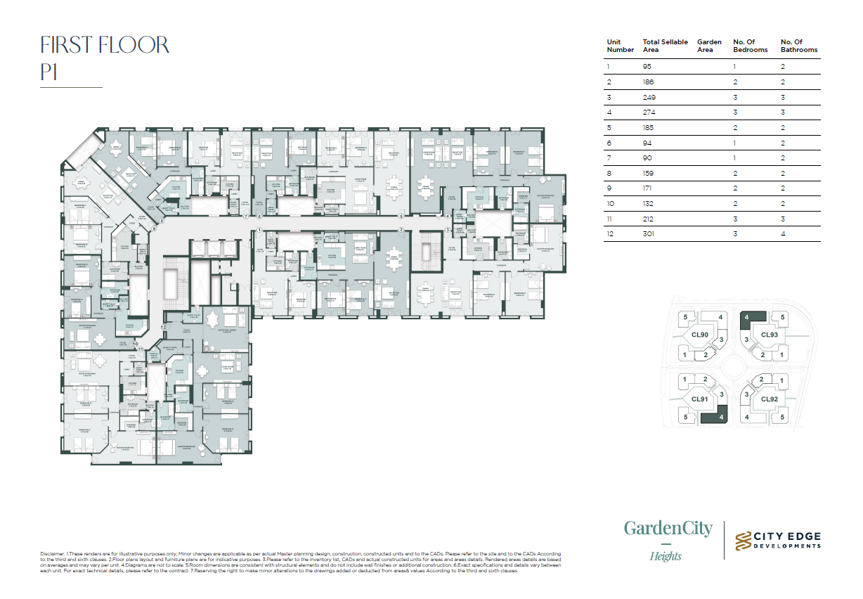 Floor Plan - New Garden City New Capital Compound City Edge Real Estate