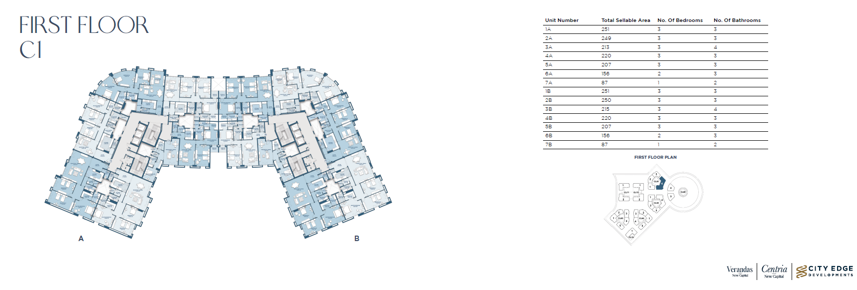 Floor Plan - New Garden City New Capital Compound City Edge Real Estate