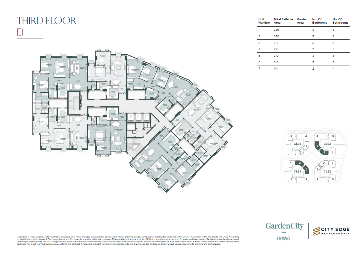 Floor Plan - New Garden City New Capital Compound City Edge Real Estate