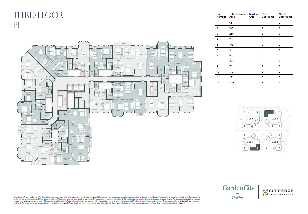 Floor Plan - كمبوند نيو جاردن سيتي العاصمة الإدارية الجديدة سيتي ايدج للتطوير العقاري - New Garden City New Capital Compound