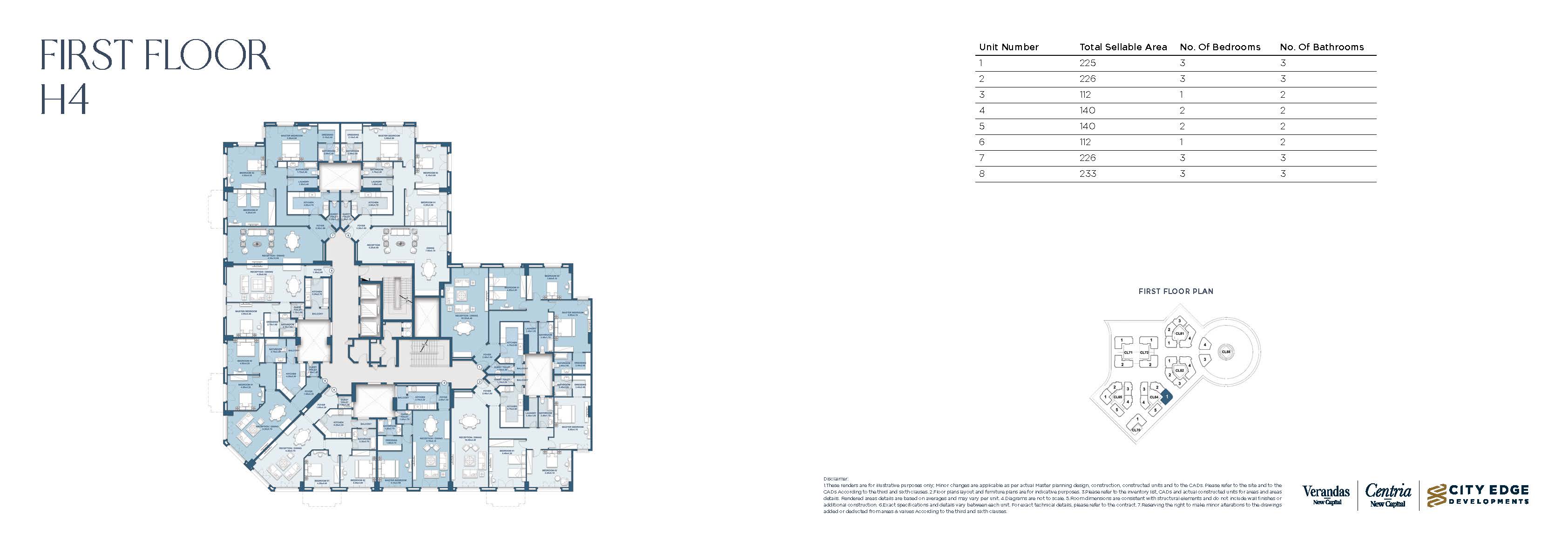 Floor Plan - كمبوند نيو جاردن سيتي العاصمة الإدارية الجديدة سيتي ايدج للتطوير العقاري - New Garden City New Capital Compound