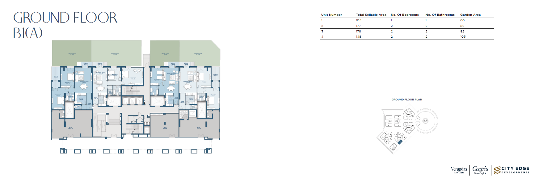 Floor Plan - New Garden City New Capital Compound City Edge Real Estate