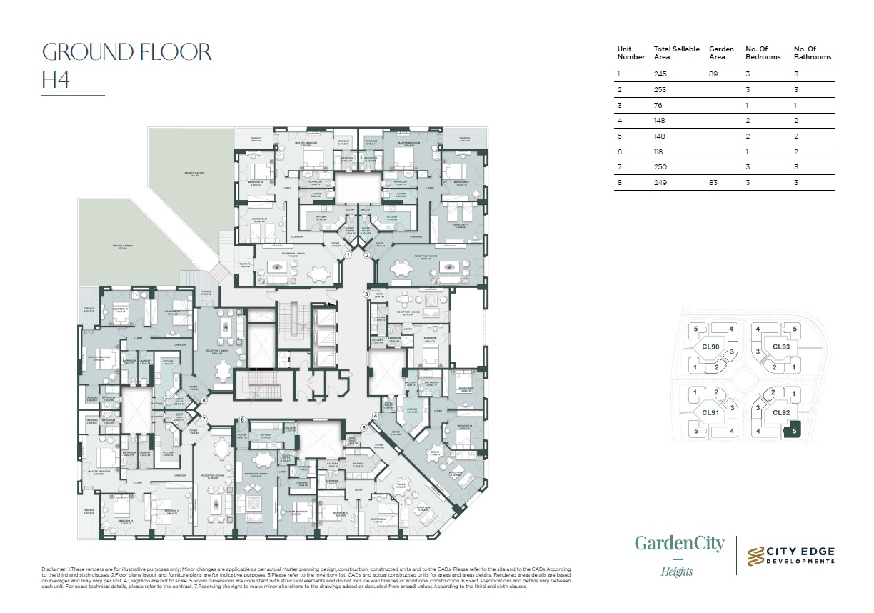 Floor Plan - New Garden City New Capital Compound City Edge Real Estate