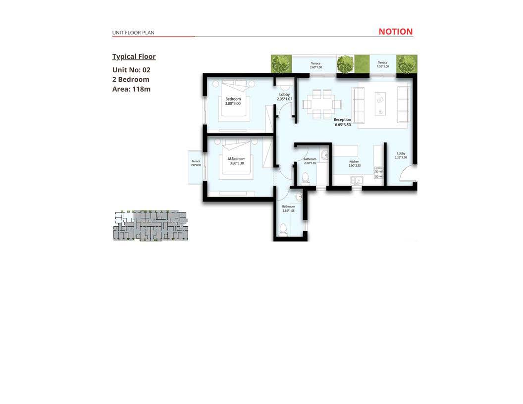 Floor Plan - Notion New Cairo Compound Town Writers