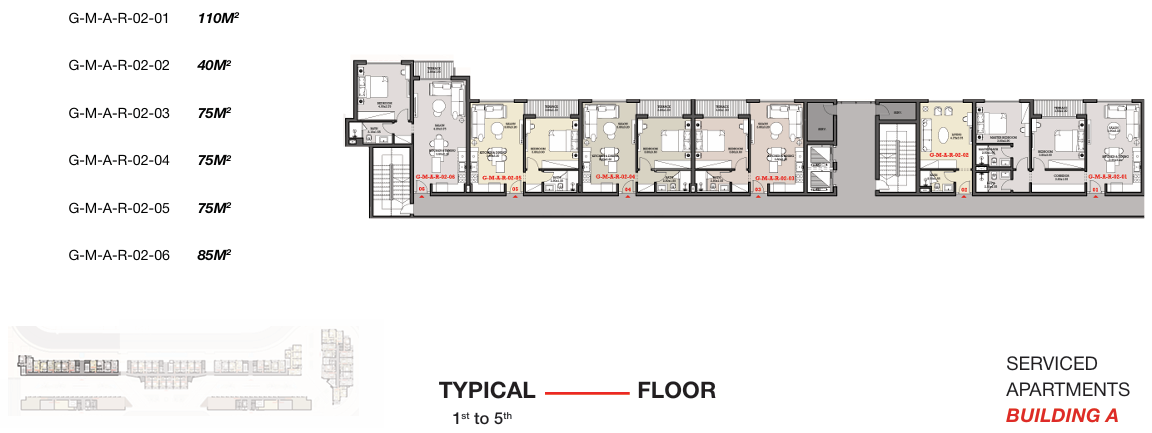 Floor Plan - Garnet Residence New Cairo Compound Jadeer Group