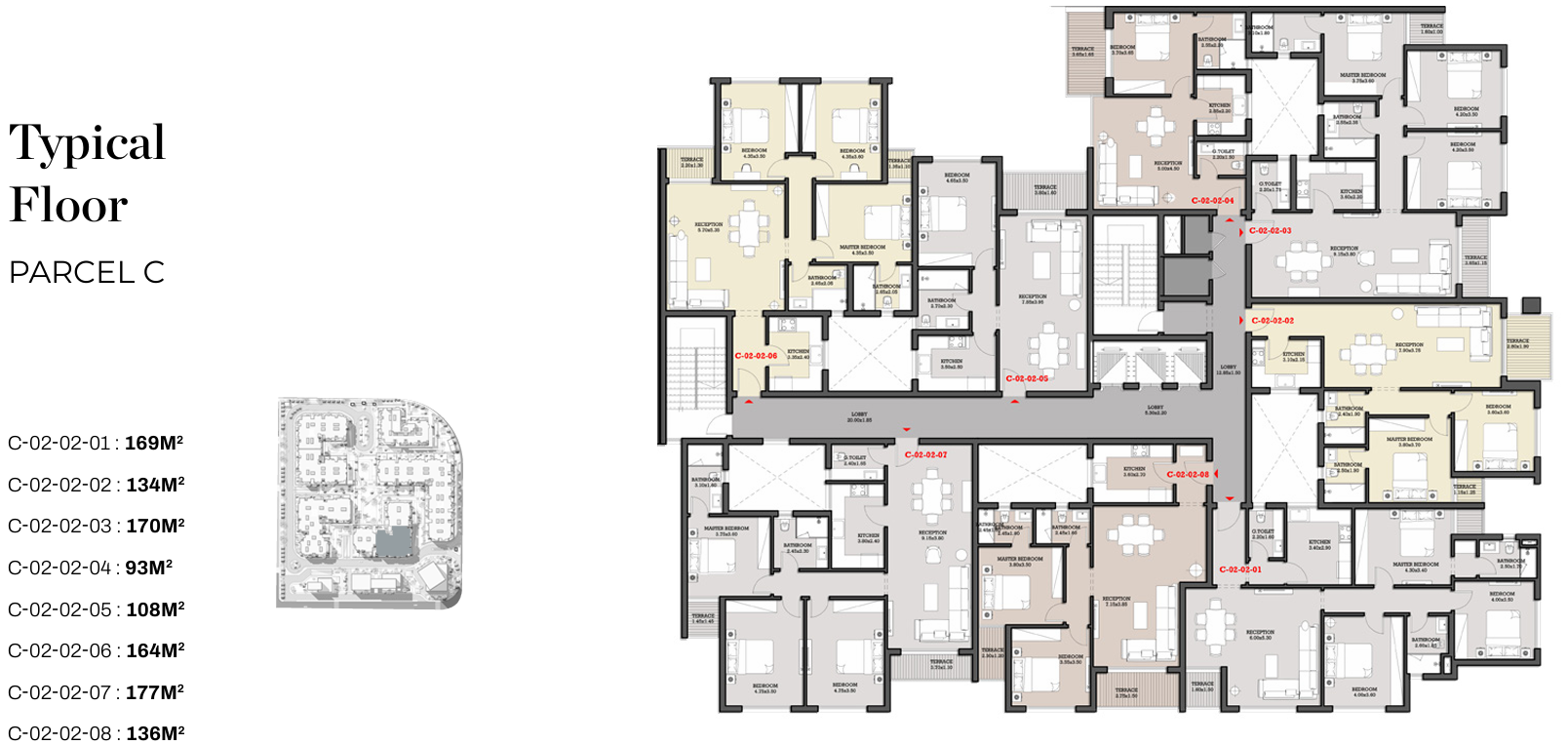 Floor Plan - Garnet Residence New Cairo Compound Jadeer Group