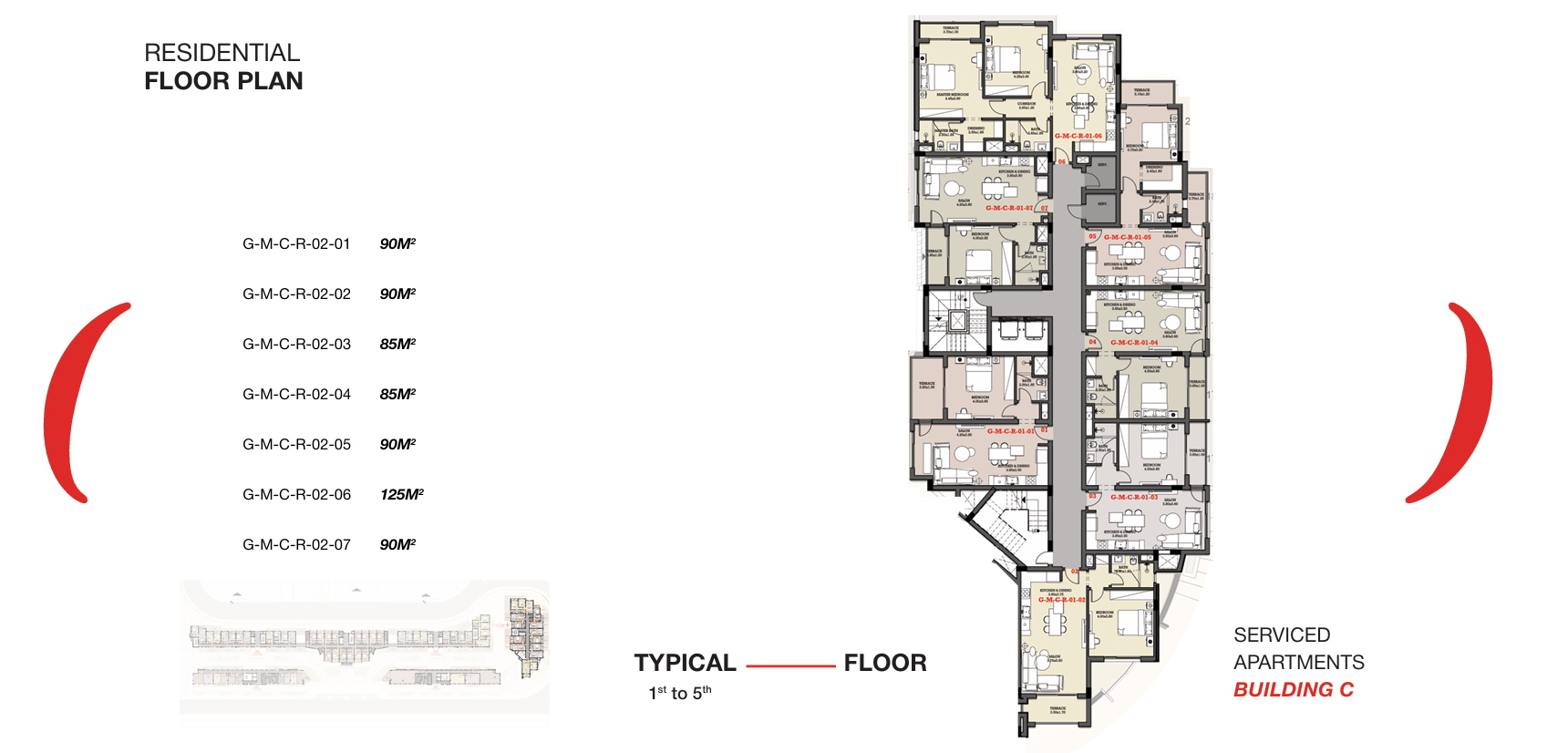 Floor Plan - Garnet Residence New Cairo Compound Jadeer Group