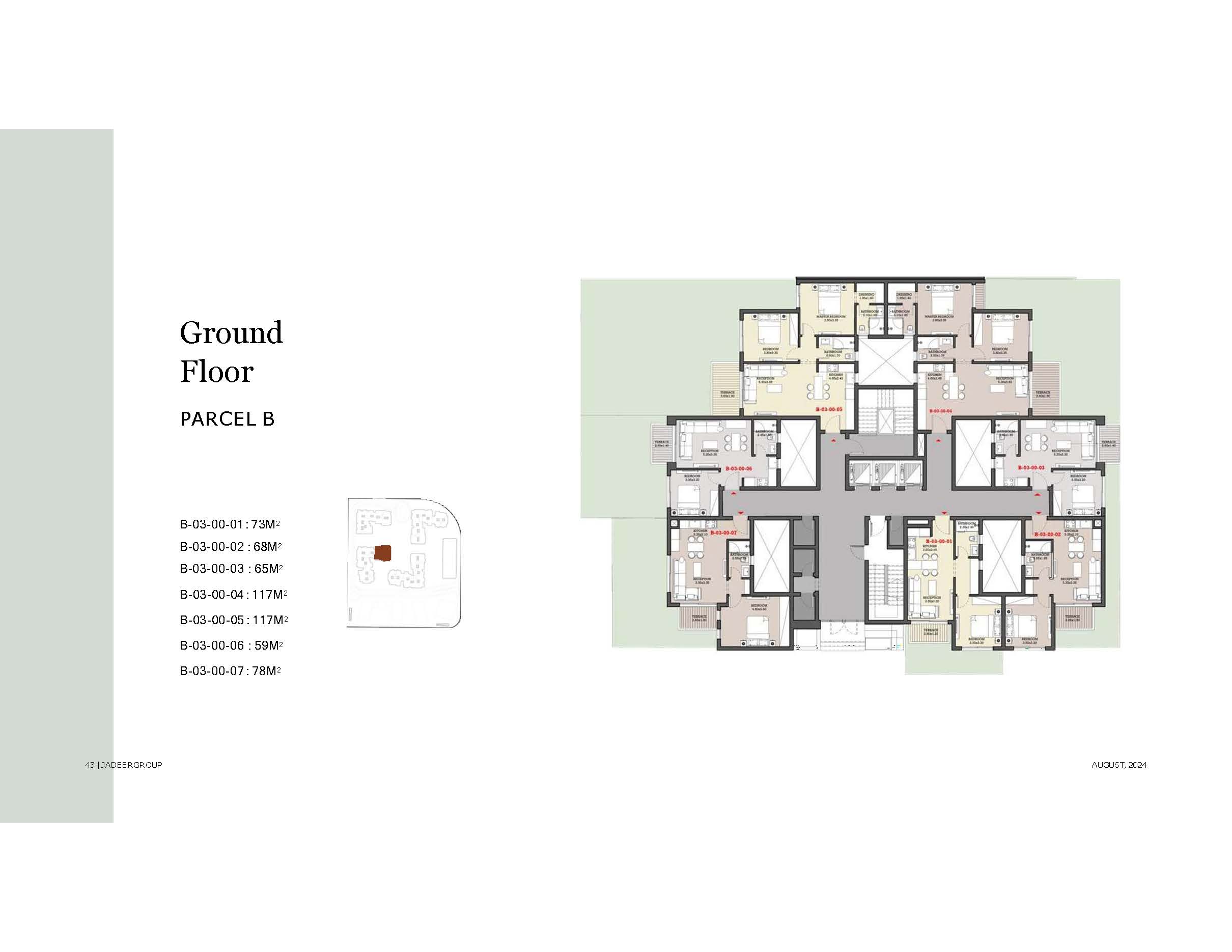 Floor Plan - Garnet Residence New Cairo Compound Jadeer Group