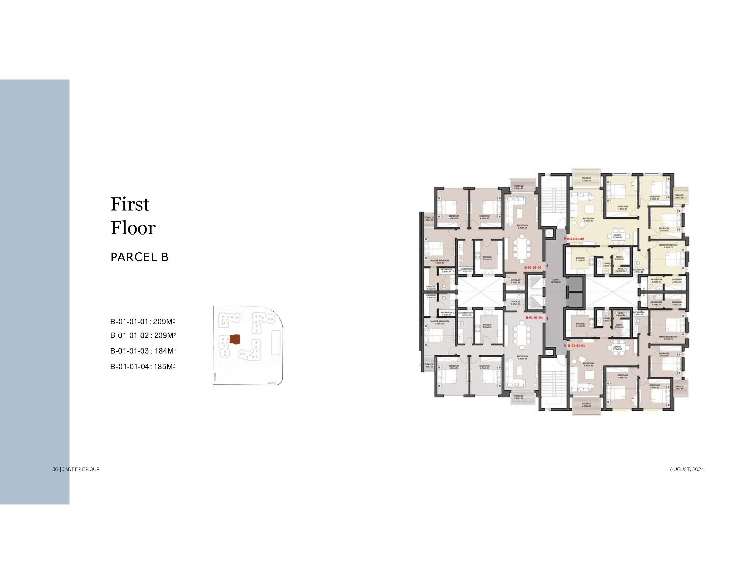 Floor Plan - Garnet Residence New Cairo Compound Jadeer Group