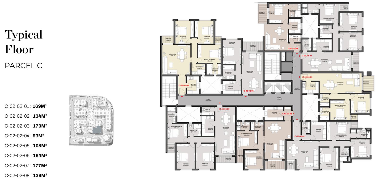 Floor Plan - Garnet Residence New Cairo Compound Jadeer Group