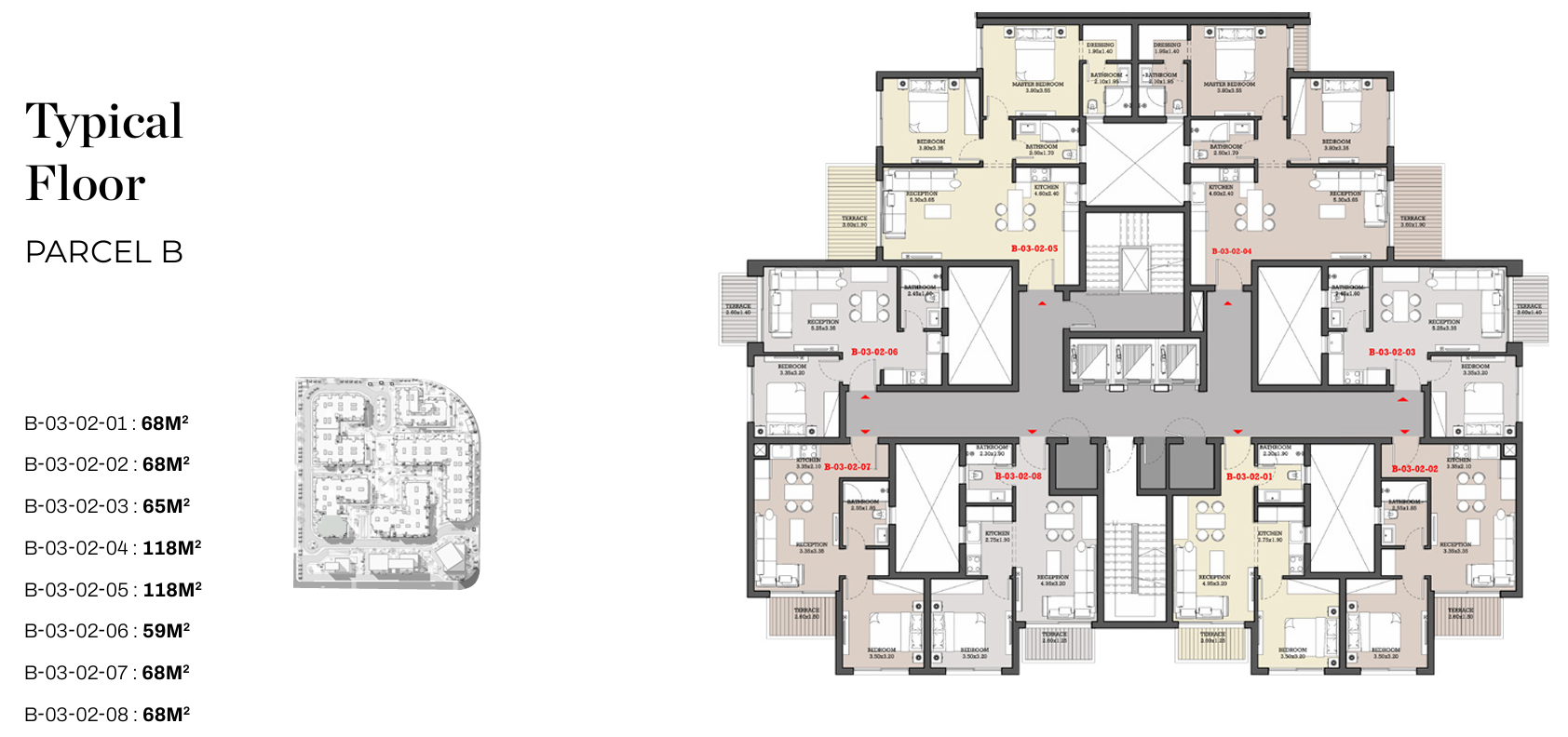 Floor Plan - Garnet Residence New Cairo Compound Jadeer Group