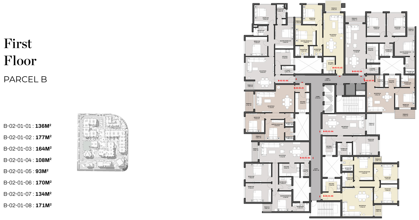 Floor Plan - Garnet Residence New Cairo Compound Jadeer Group