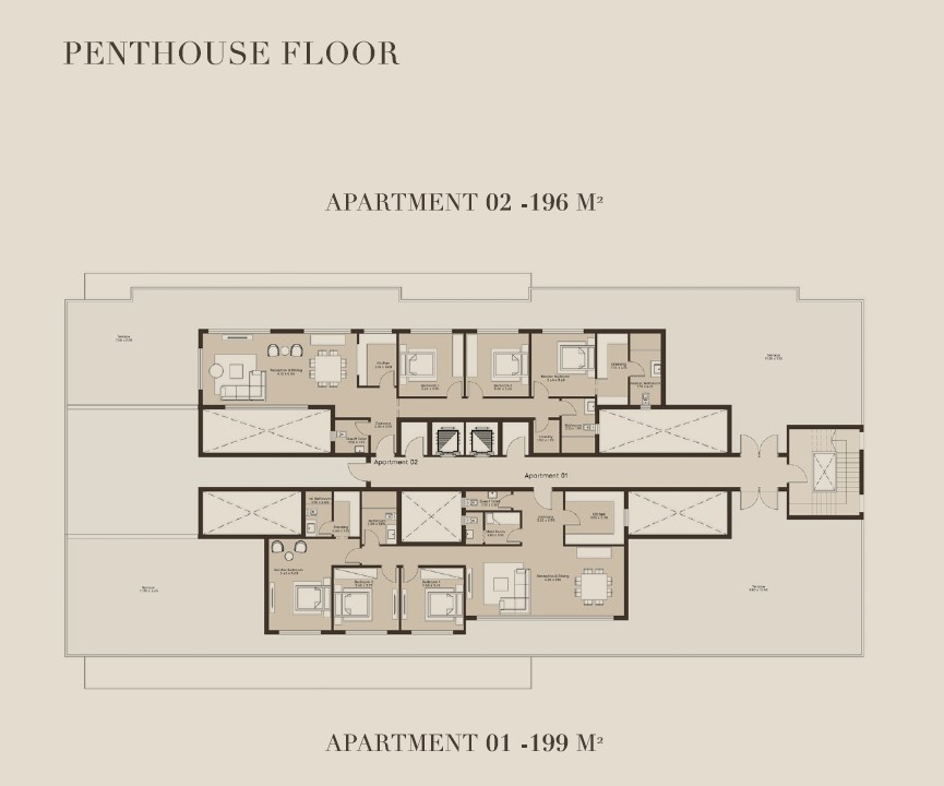Floor Plan - The Crest New Cairo Compound Il Cazar Development