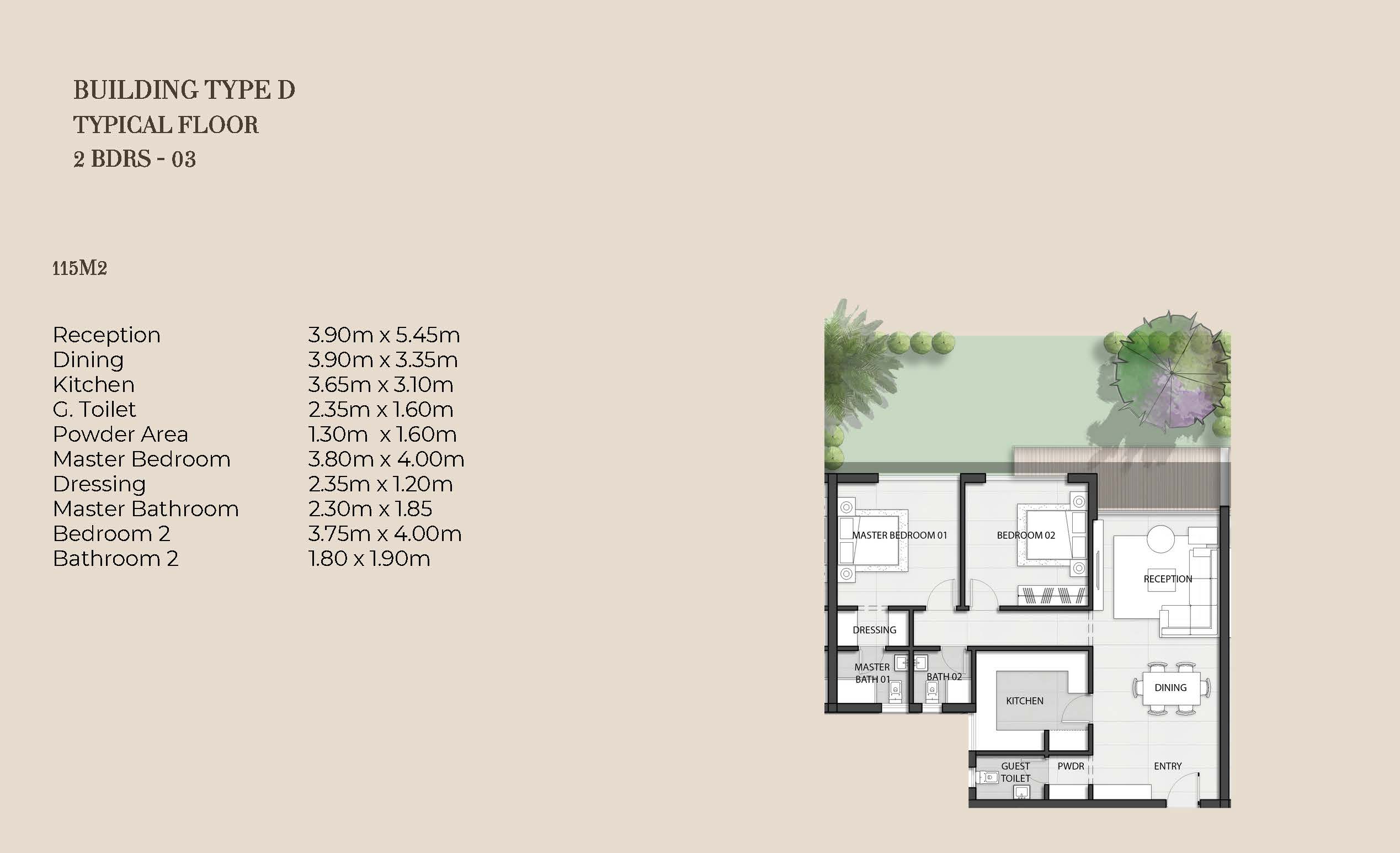 Floor Plan - The Crest New Cairo Compound Il Cazar Development