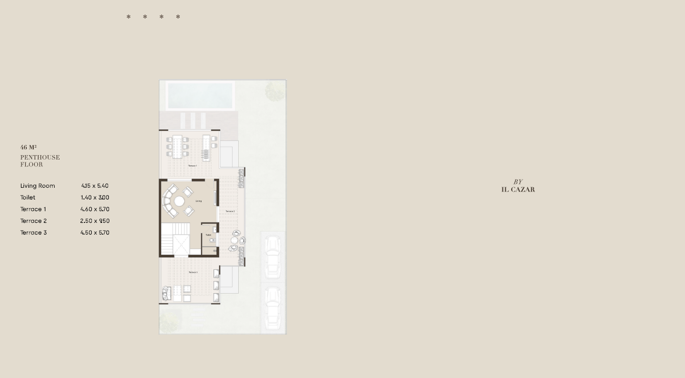 Floor Plan - The Crest New Cairo Compound Il Cazar Development
