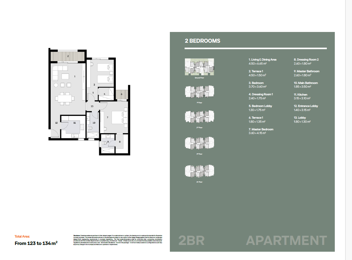 Floor Plan - Ivoire East New Cairo Compound PRE Development