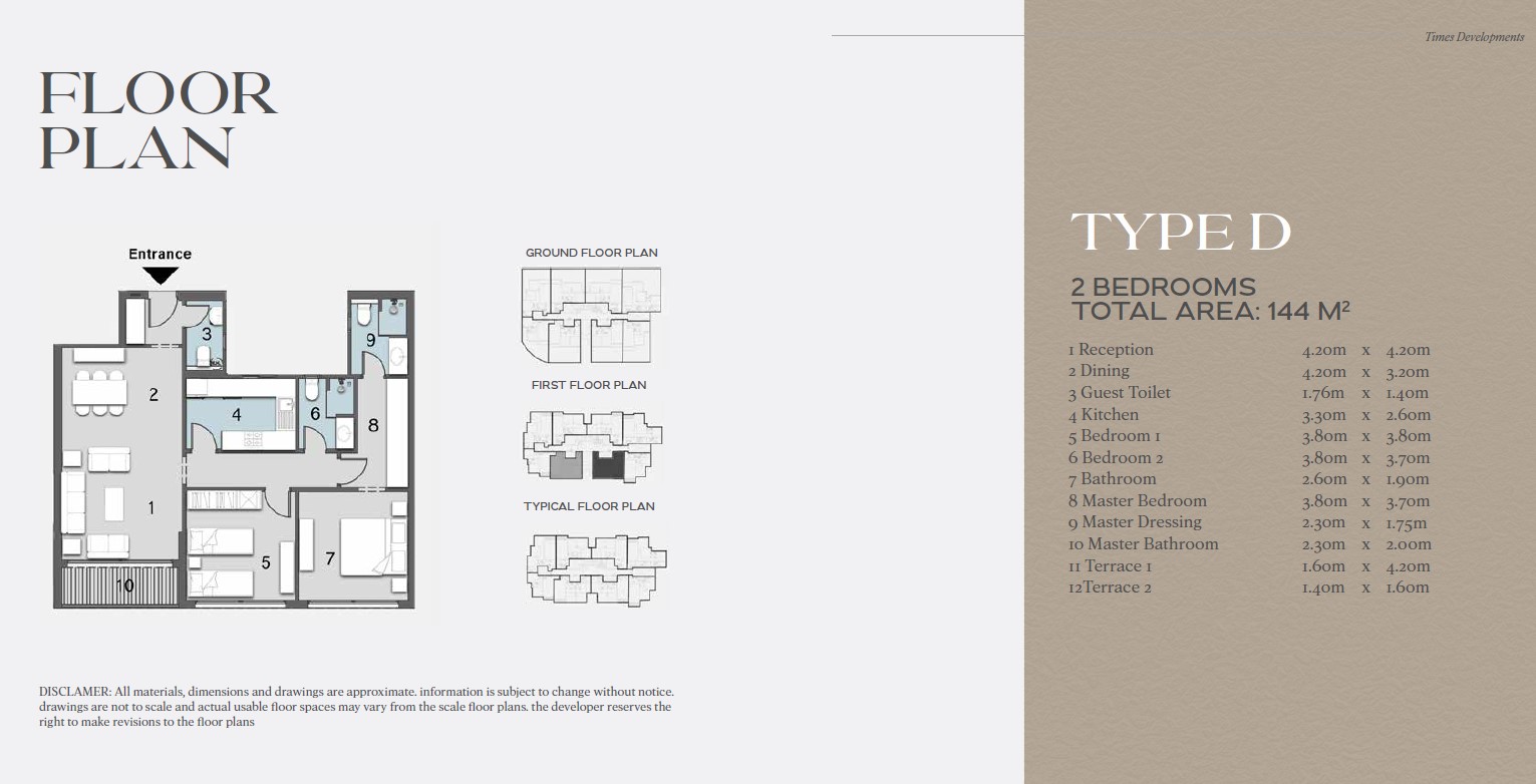 Floor Plan - كمبوند أفيلين التجمع الخامس تايمز للتطوير العقاري -  Avelin New Cairo Compound