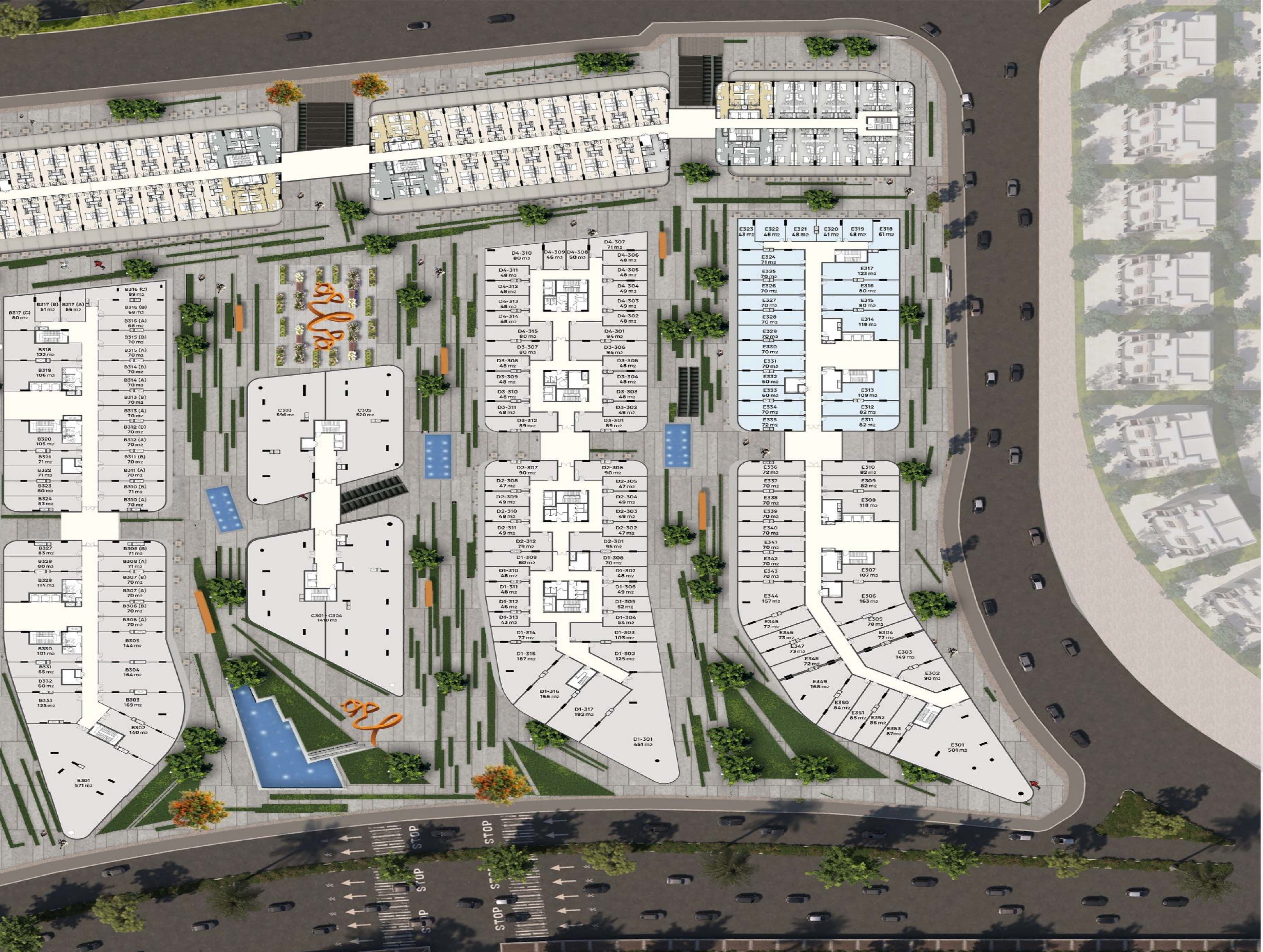 Floor Plan - Moray New Cairo Mall Main Marks Development
