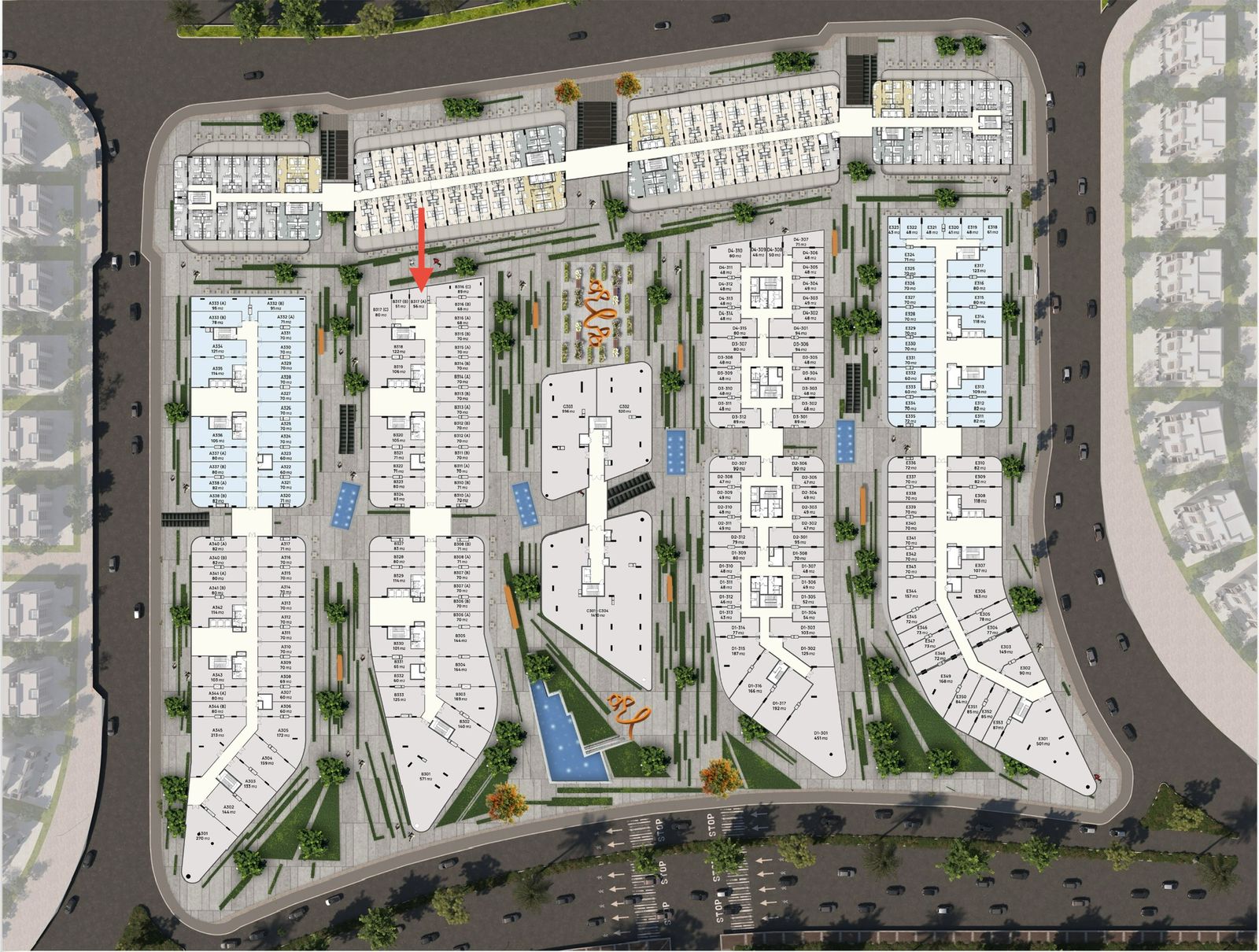Floor Plan - Moray New Cairo Mall Main Marks Development
