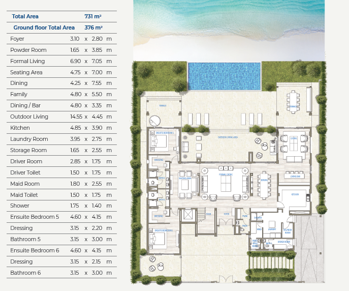 Floor Plan - قرية ساوث ميد ايجيبت الساحل الشمالي طلعت مصطفى جروب - South Med Egypt North Coast Village
