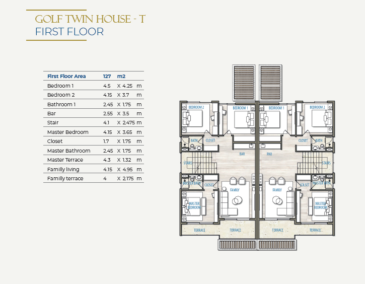 Floor Plan - قرية ساوث ميد ايجيبت الساحل الشمالي طلعت مصطفى جروب - South Med Egypt North Coast Village