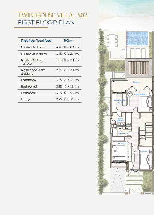 Floor Plan - قرية ساوث ميد ايجيبت الساحل الشمالي طلعت مصطفى جروب - South Med Egypt North Coast Village