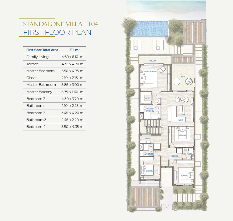 Floor Plan - قرية ساوث ميد ايجيبت الساحل الشمالي طلعت مصطفى جروب - South Med Egypt North Coast Village