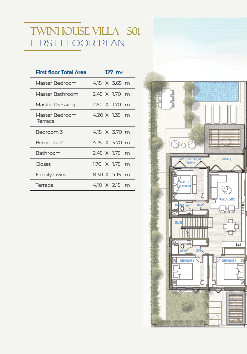 Floor Plan - قرية ساوث ميد ايجيبت الساحل الشمالي طلعت مصطفى جروب - South Med Egypt North Coast Village