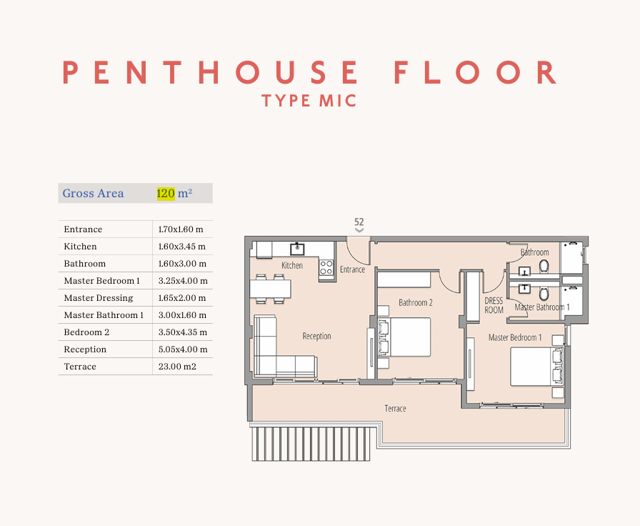 Floor Plan - قرية ساوث ميد ايجيبت الساحل الشمالي طلعت مصطفى جروب - South Med Egypt North Coast Village