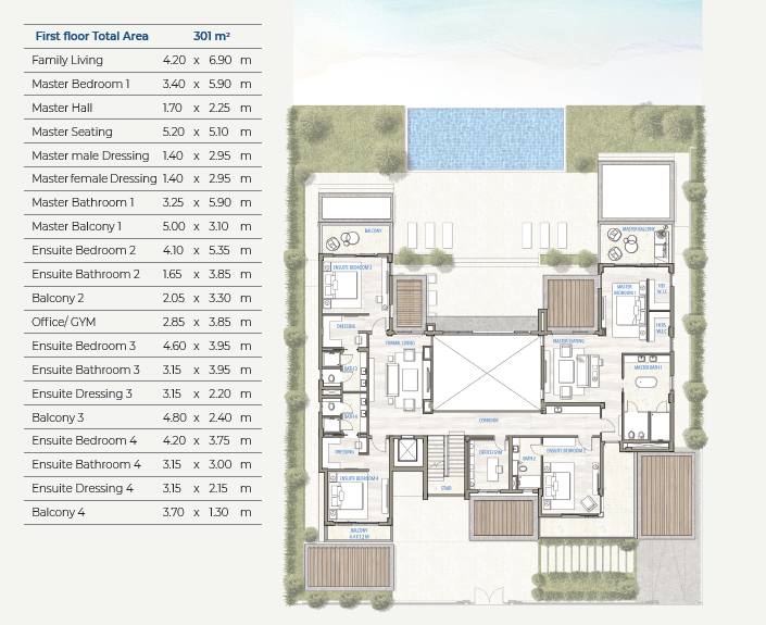 Floor Plan - قرية ساوث ميد ايجيبت الساحل الشمالي طلعت مصطفى جروب - South Med Egypt North Coast Village