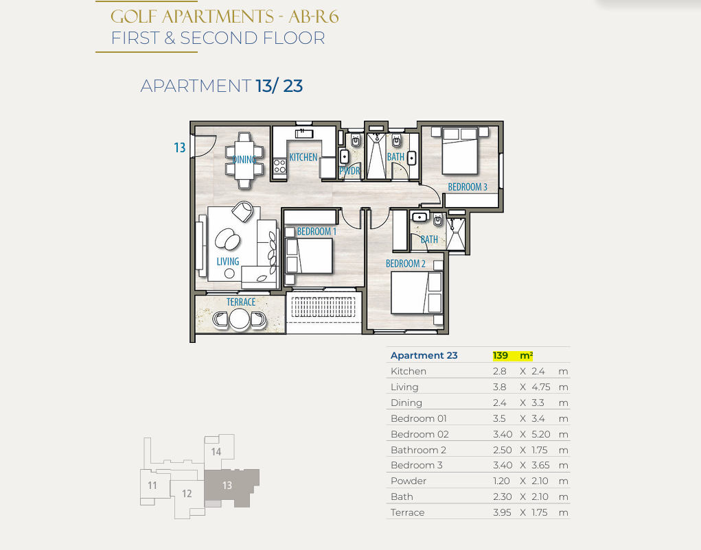 Floor Plan - قرية ساوث ميد ايجيبت الساحل الشمالي طلعت مصطفى جروب - South Med Egypt North Coast Village