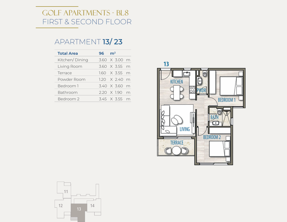 Floor Plan - قرية ساوث ميد ايجيبت الساحل الشمالي طلعت مصطفى جروب - South Med Egypt North Coast Village