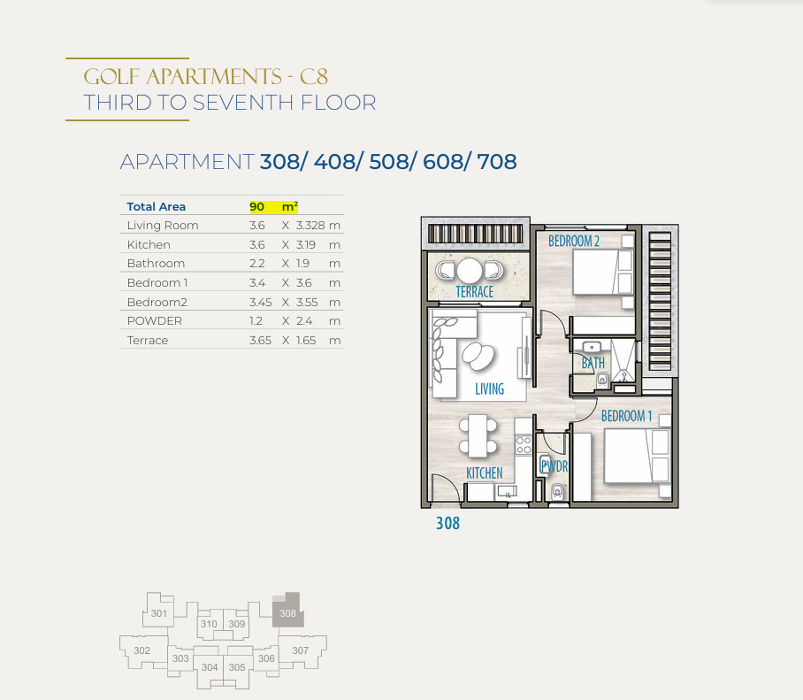 Floor Plan - قرية ساوث ميد ايجيبت الساحل الشمالي طلعت مصطفى جروب - South Med Egypt North Coast Village