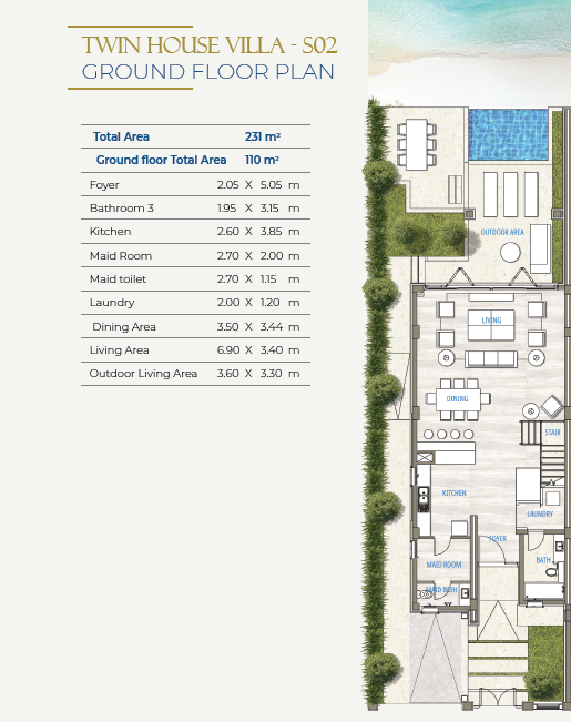 Floor Plan - قرية ساوث ميد ايجيبت الساحل الشمالي طلعت مصطفى جروب - South Med Egypt North Coast Village